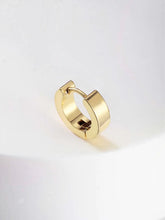 Modern Stainless Steel Hoop Earrings