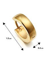 Modern Stainless Steel Hoop Earrings