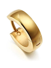 Modern Stainless Steel Hoop Earrings