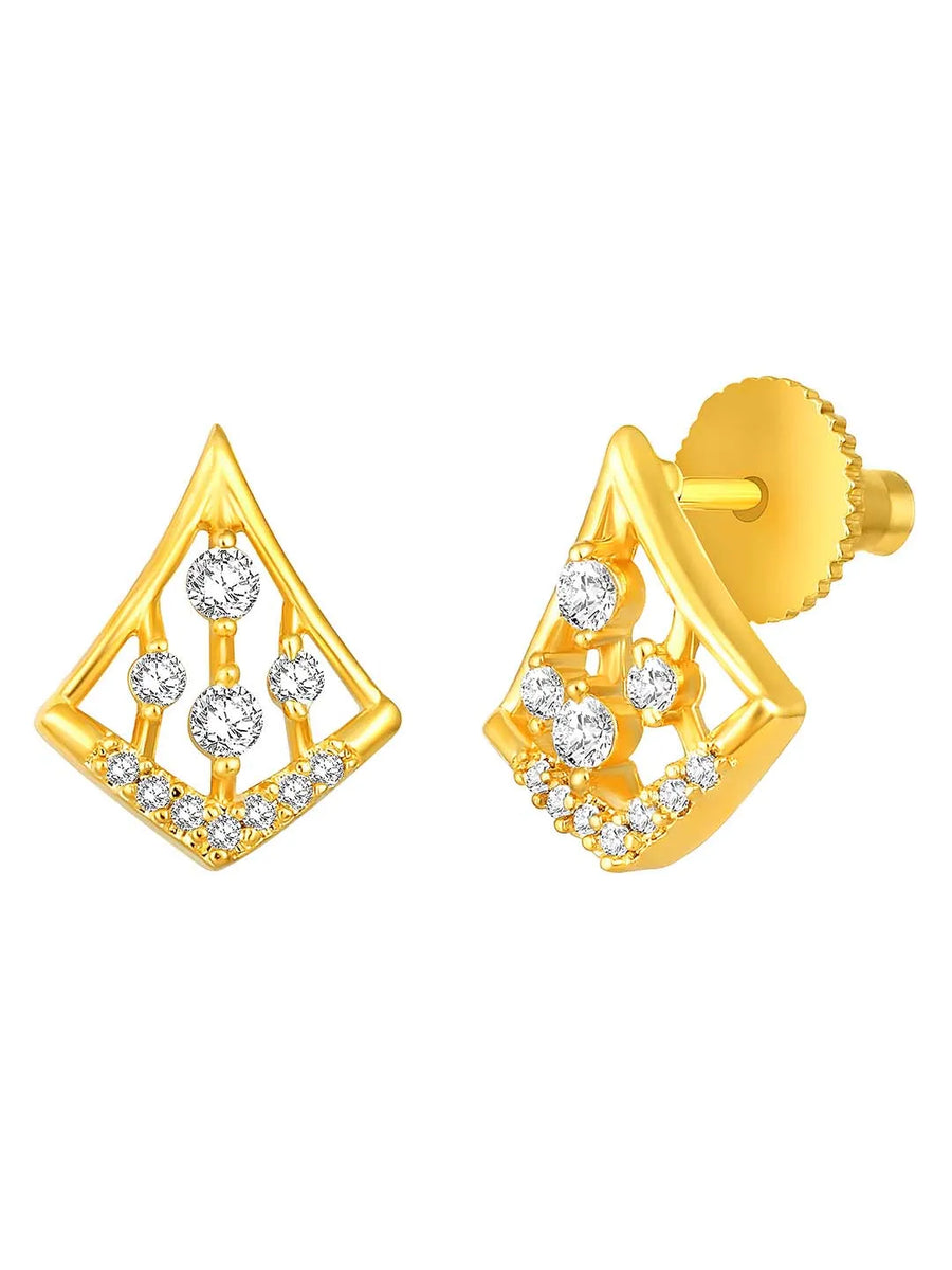 Sparkling Rhombus CZ Pendant Set
