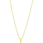Sparkling Rhombus CZ Pendant Set by Peora. Gold-colored pendant set with a rhombus-shaped design with earrings & CZ stones.
