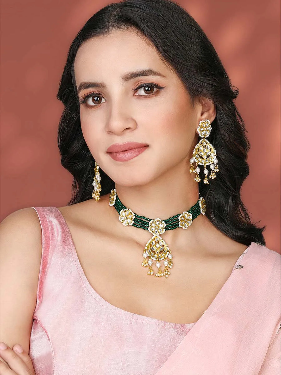 Ethereal Choker Set by Peora | Dreamy Fashion Jewellery for Women

