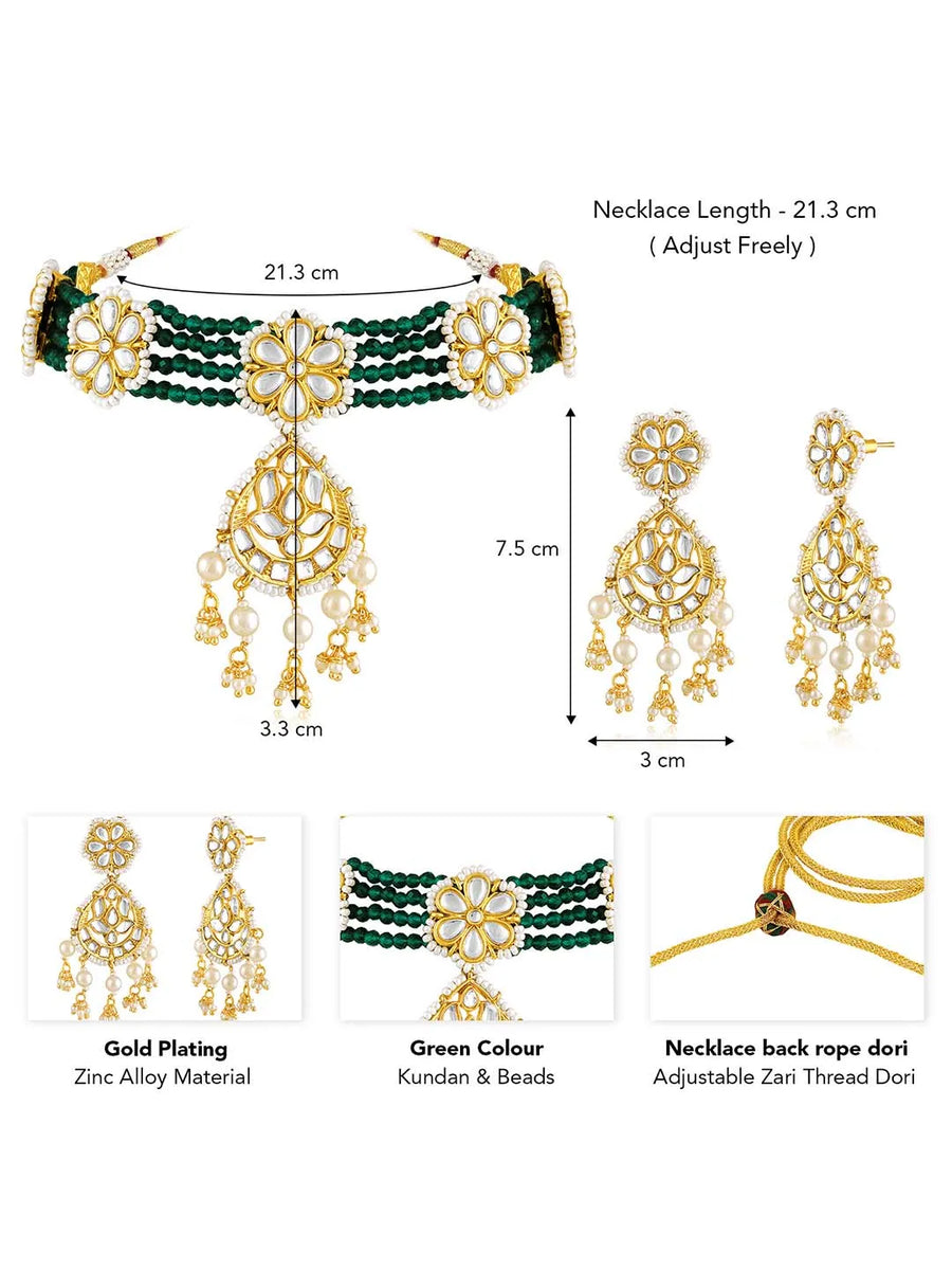 Ethereal Choker Set by Peora | Dreamy Fashion Jewellery for Women

