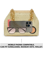 Gold potli bag named Handmade Zari Sequin Potli Bag, featuring artificial beads detailing and soft fabric texture | Peora
