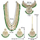 Kundan & Beads Bridal Set by Peora | Traditional Bridal Fashion Jewellery


