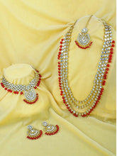 Kundan & Beads Bridal Set by Peora | Traditional Bridal Fashion Jewellery

