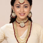 Kundan & Beads Bridal Set by Peora | Traditional Bridal Fashion Jewellery

