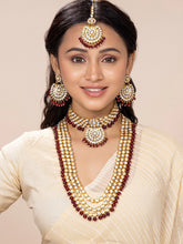 Kundan & Beads Bridal Set by Peora | Traditional Bridal Fashion Jewellery

