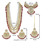 Kundan & Beads Bridal Set by Peora | Traditional Bridal Fashion Jewellery

