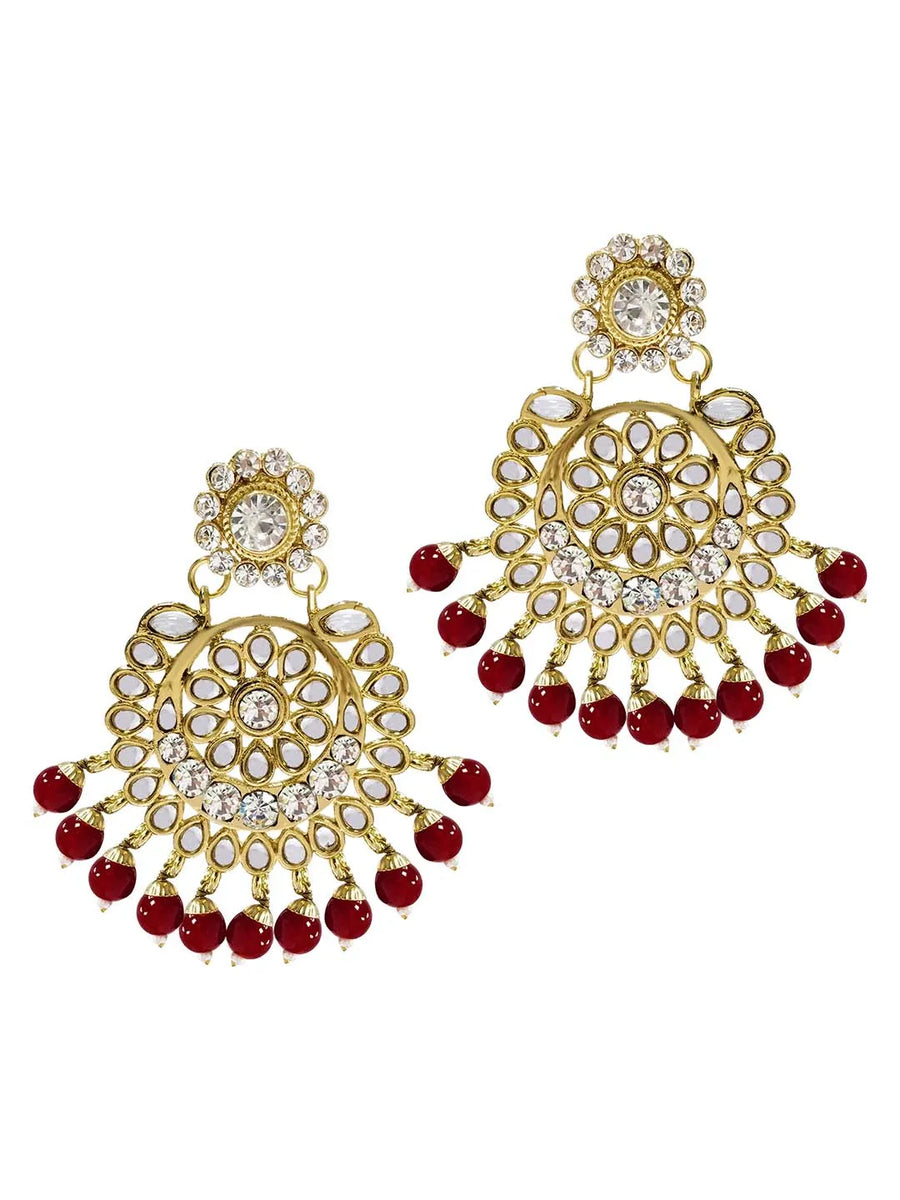 Kundan & Beads Bridal Set by Peora | Traditional Bridal Fashion Jewellery

