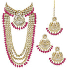Kundan & Beads Bridal Set by Peora | Traditional Bridal Fashion Jewellery

