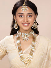 Kundan & Beads Bridal Set by Peora | Traditional Bridal Fashion Jewellery

