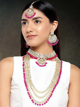 Kundan & Beads Bridal Set by Peora | Traditional Bridal Fashion Jewellery

