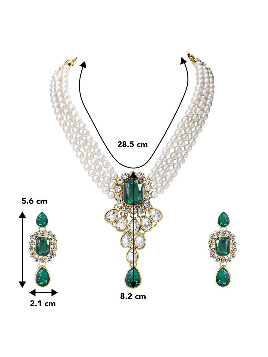 Pearl Choker Necklace Set by Peora | Timeless Pearl Fashion Jewellery

