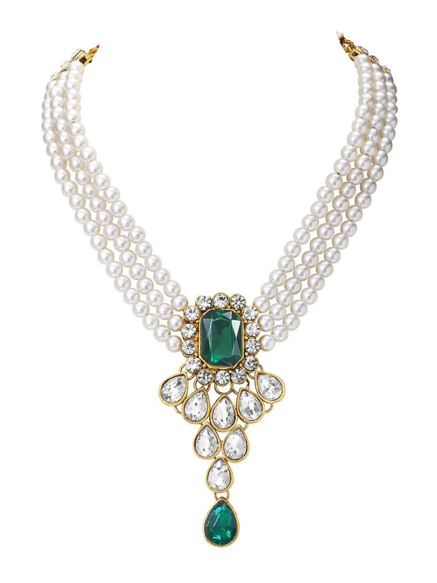 Pearl Choker Necklace Set by Peora | Timeless Pearl Fashion Jewellery

