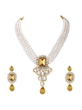 Pearl Choker Necklace Set by Peora | Timeless Pearl Fashion Jewellery

