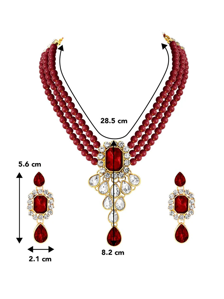 Pearl Choker Necklace Set by Peora | Timeless Pearl Fashion Jewellery

