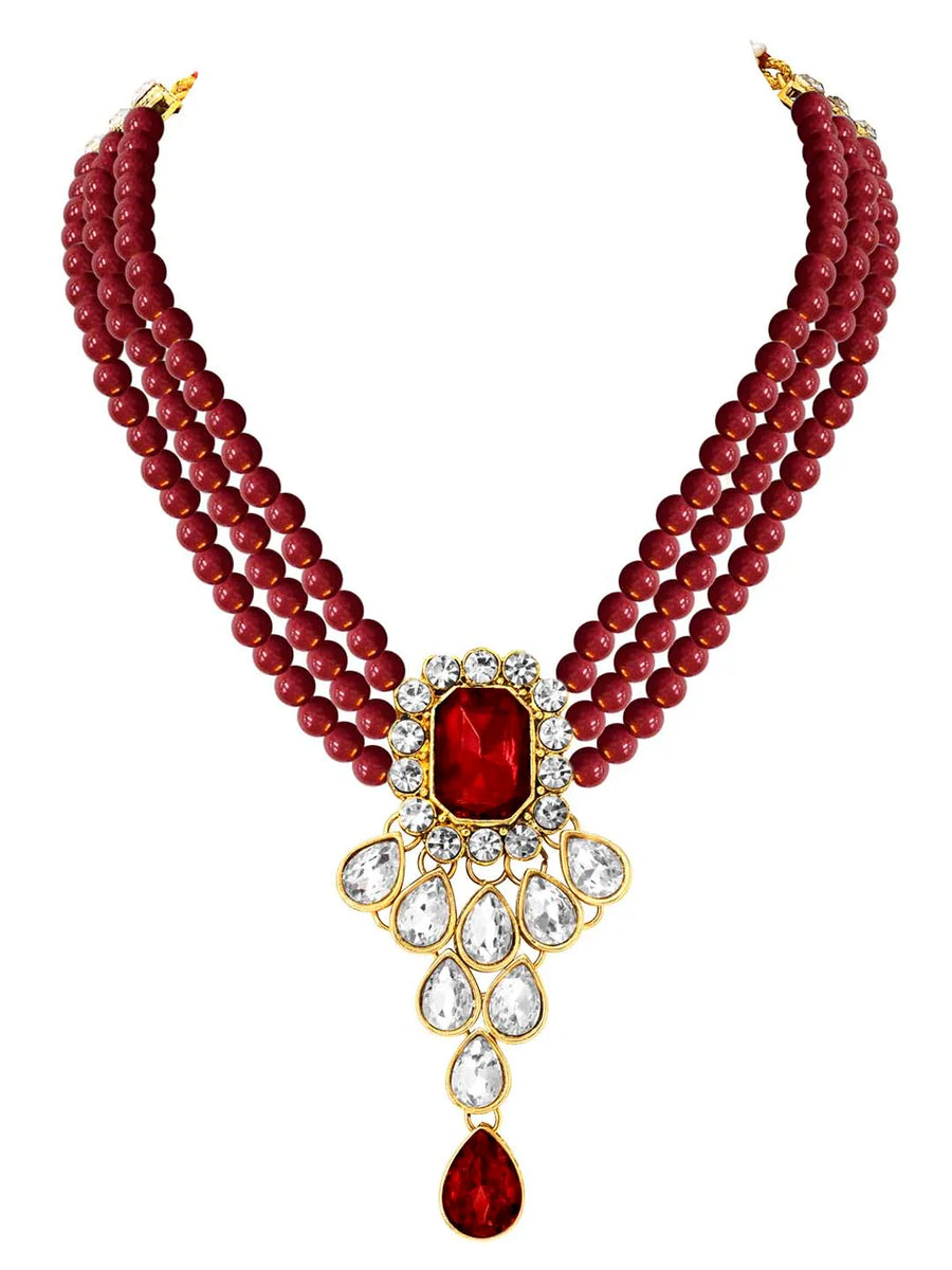Pearl Choker Necklace Set by Peora | Timeless Pearl Fashion Jewellery

