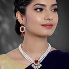Pearl Choker Necklace Set by Peora | Timeless Pearl Fashion Jewellery


