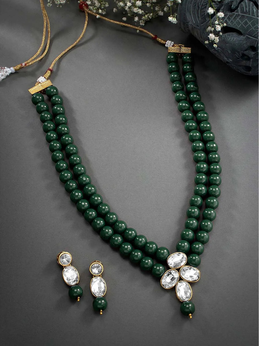 Elegance Necklace Set by Peora | Graceful Fashion Jewellery Collection

