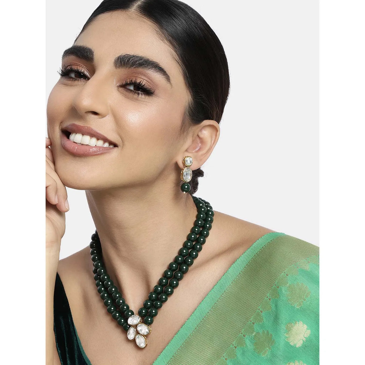 Elegance Necklace Set by Peora | Graceful Fashion Jewellery Collection


