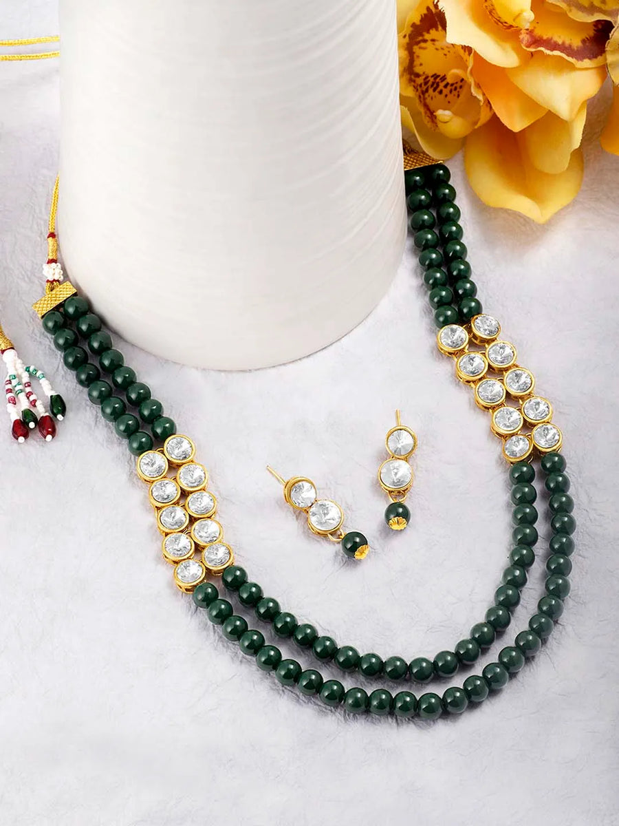 Pearl Stone Necklace by Peora | Elegant Fashion Jewellery for Women

