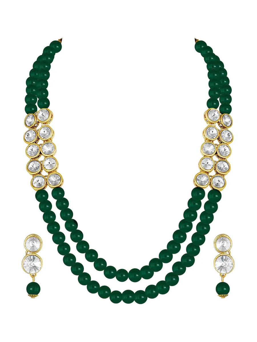 Pearl Stone Necklace by Peora | Elegant Fashion Jewellery for Women

