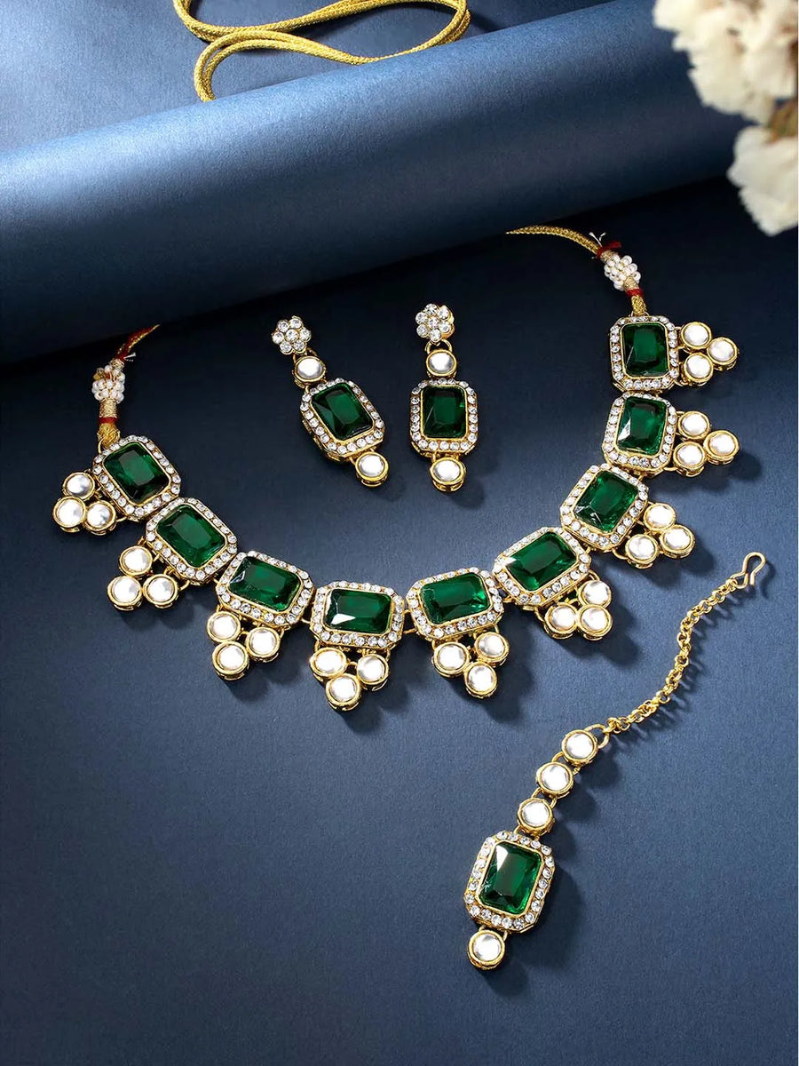 Radiant Kundan Stone Choker Set