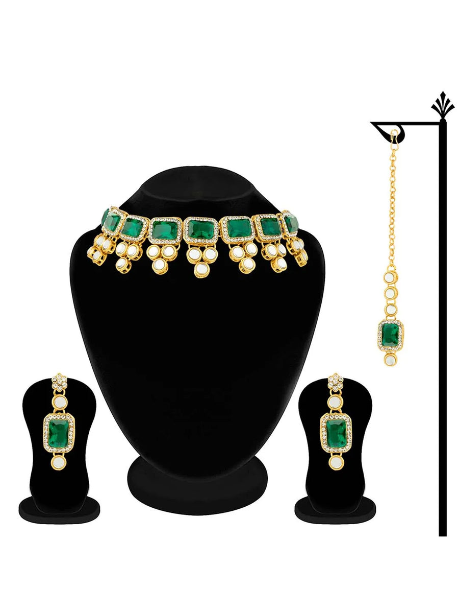 Radiant Kundan Stone Choker Set