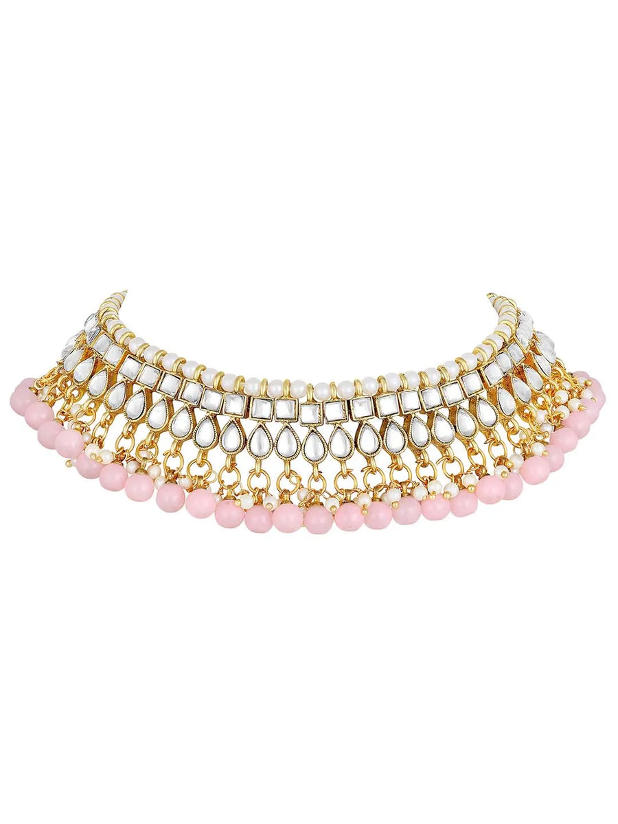 Marvelous Kundan Choker Necklace Set