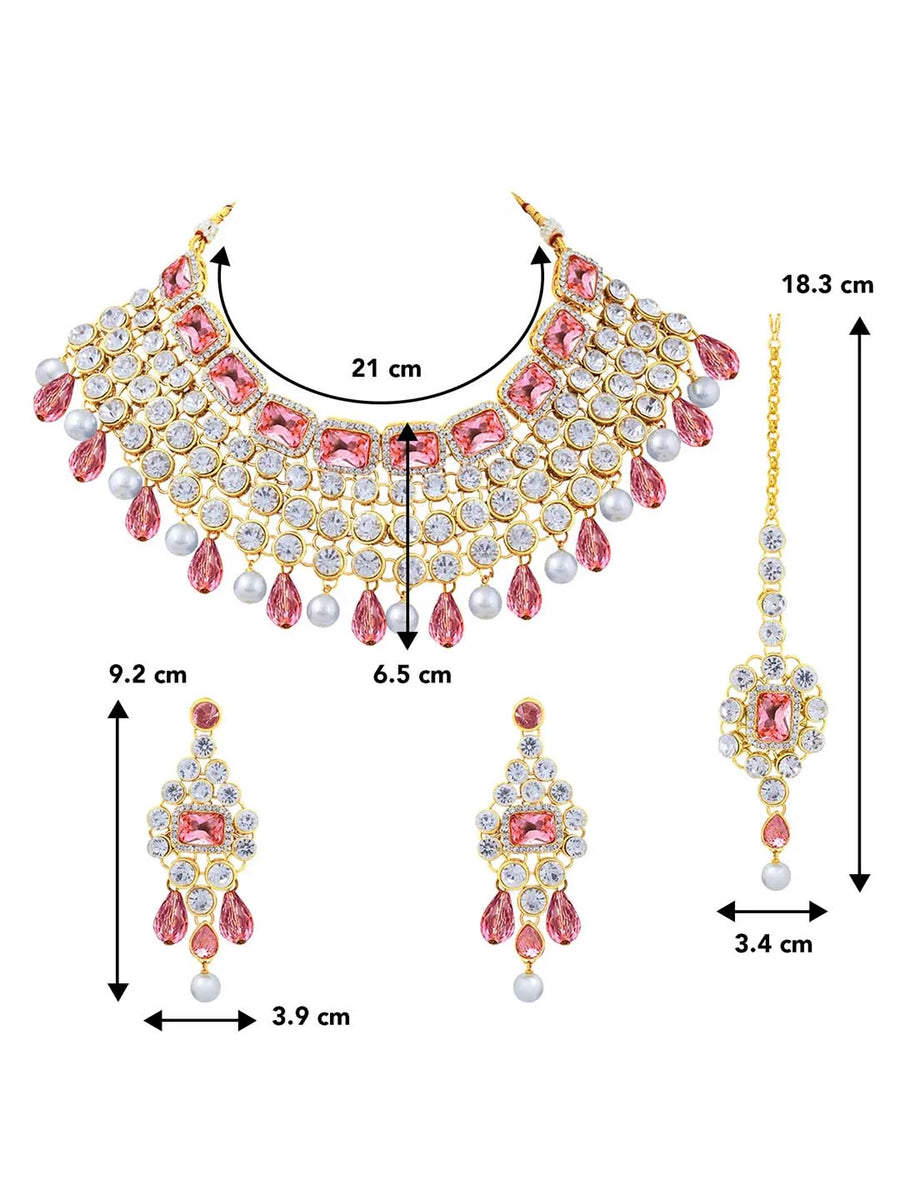 Royal Radiance Choker Set with Crystal