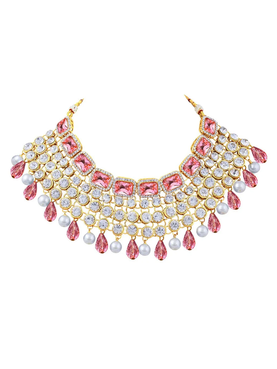 Royal Radiance Choker Set with Crystal