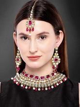 Royal Radiance Choker Set with Crystal