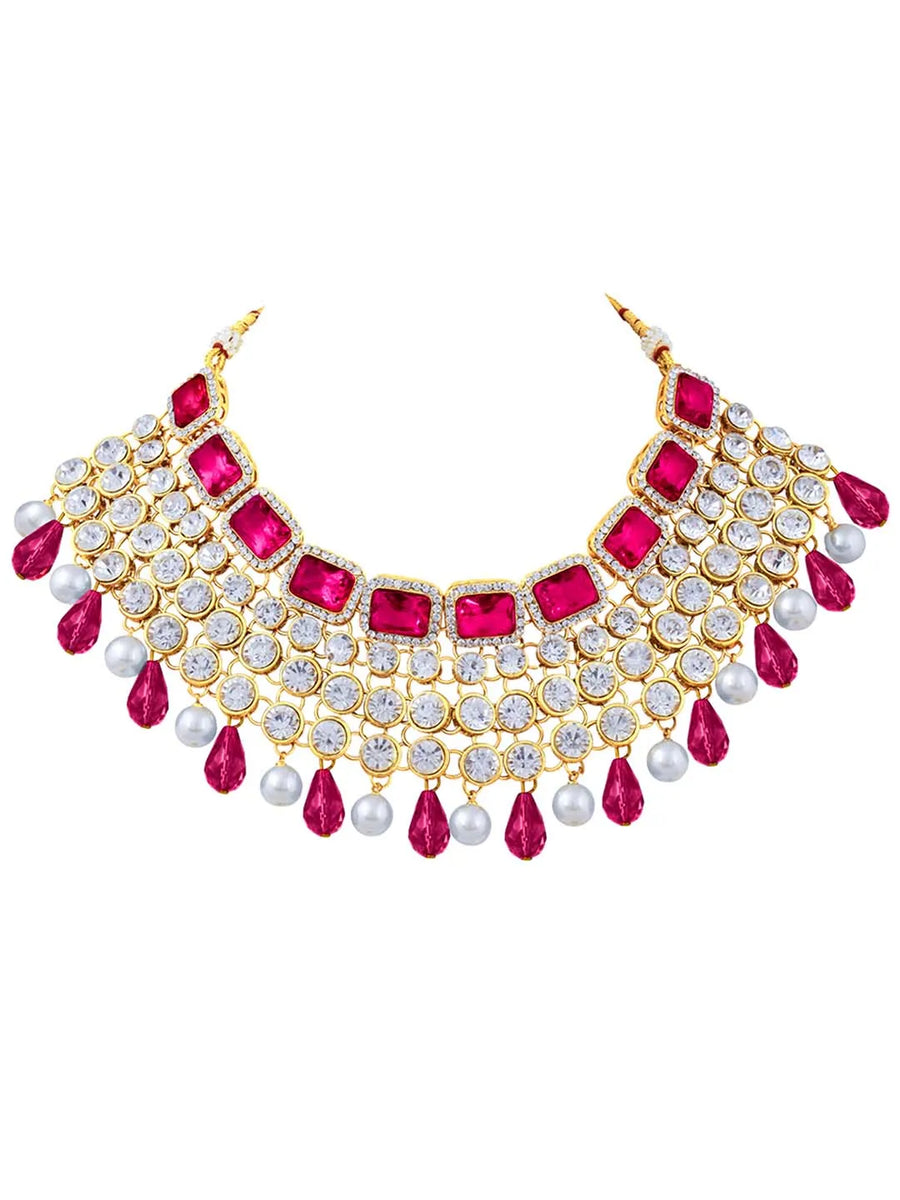 Royal Radiance Choker Set with Crystal