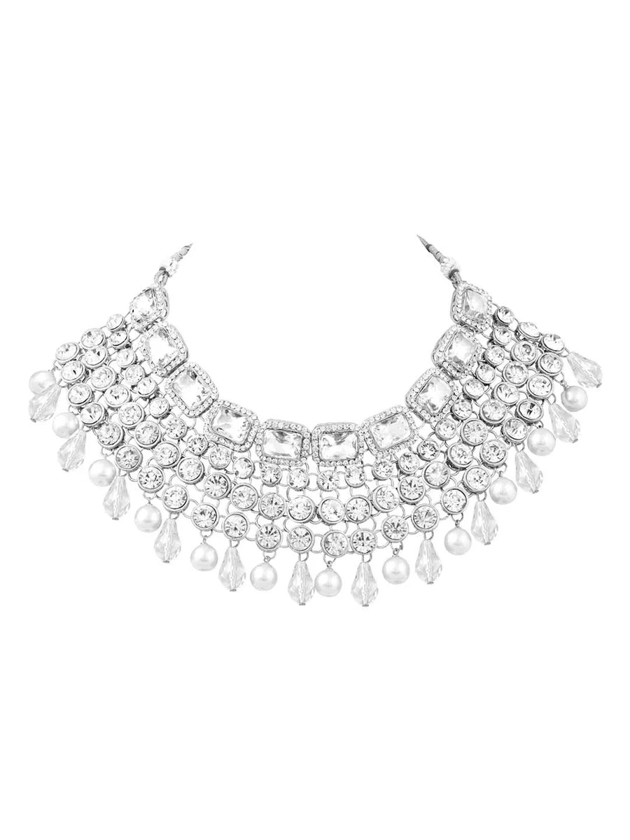 Royal Radiance Choker Set with Crystal