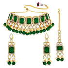 Crystals Choker Set by Peora | Sparkling Fashion Jewellery for Women

