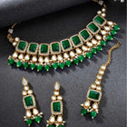 Crystals Choker Set by Peora | Sparkling Fashion Jewellery for Women

