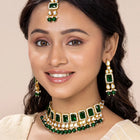 Crystals Choker Set by Peora | Sparkling Fashion Jewellery for Women

