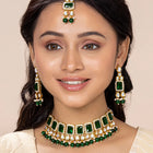 Crystals Choker Set by Peora | Sparkling Fashion Jewellery for Women

