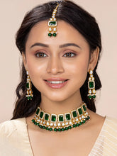 Crystals Choker Set by Peora | Sparkling Fashion Jewellery for Women

