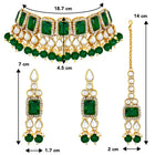 Crystals Choker Set by Peora | Sparkling Fashion Jewellery for Women


