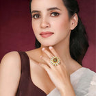 Flower Statement Ring | Bold Floral Design by Peora

