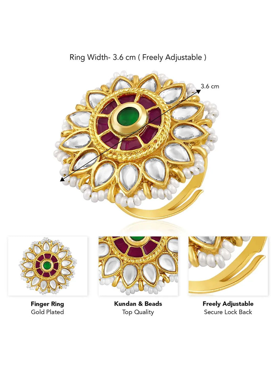 Flower Statement Ring | Bold Floral Design by Peora

