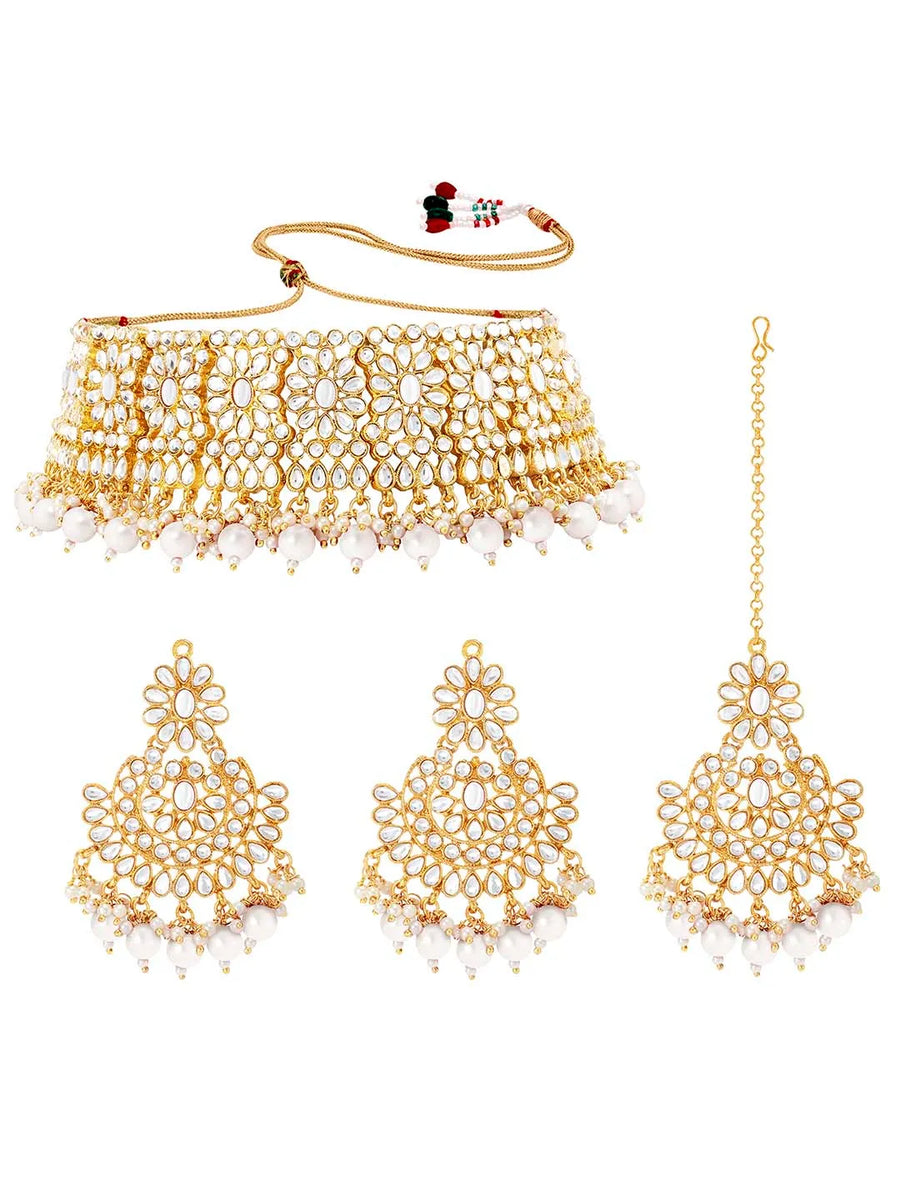 Ornamental Opulence Kundan Necklace Set