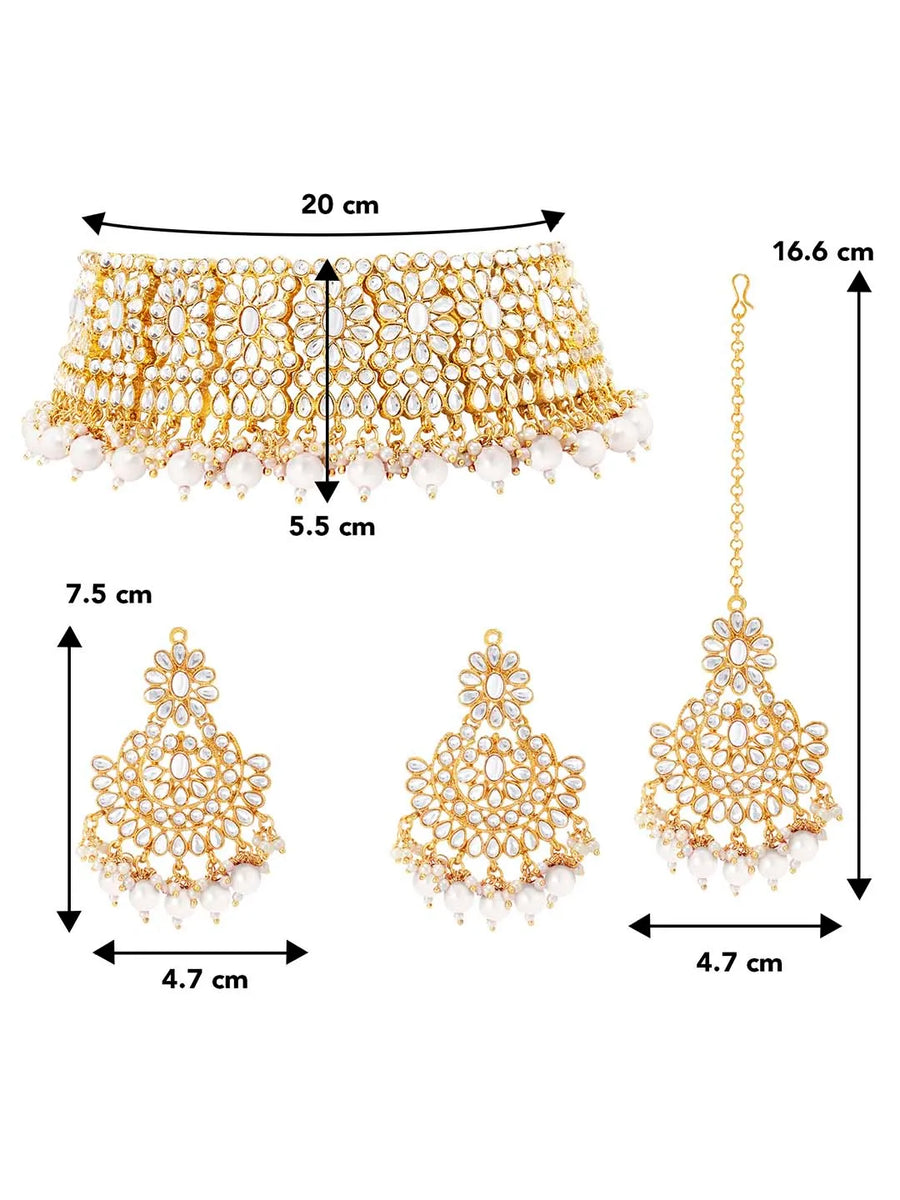 Ornamental Opulence Kundan Necklace Set
