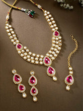 Kundan Stone Necklace Set | Timeless Elegance by Peora

