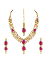 Kundan Stone Necklace Set | Timeless Elegance by Peora

