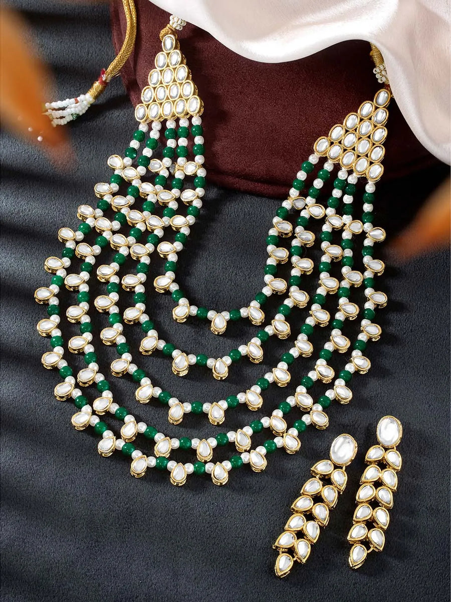Kundan Faux Pearl Necklace Set – Royal Fashion Jewellery by Peora

