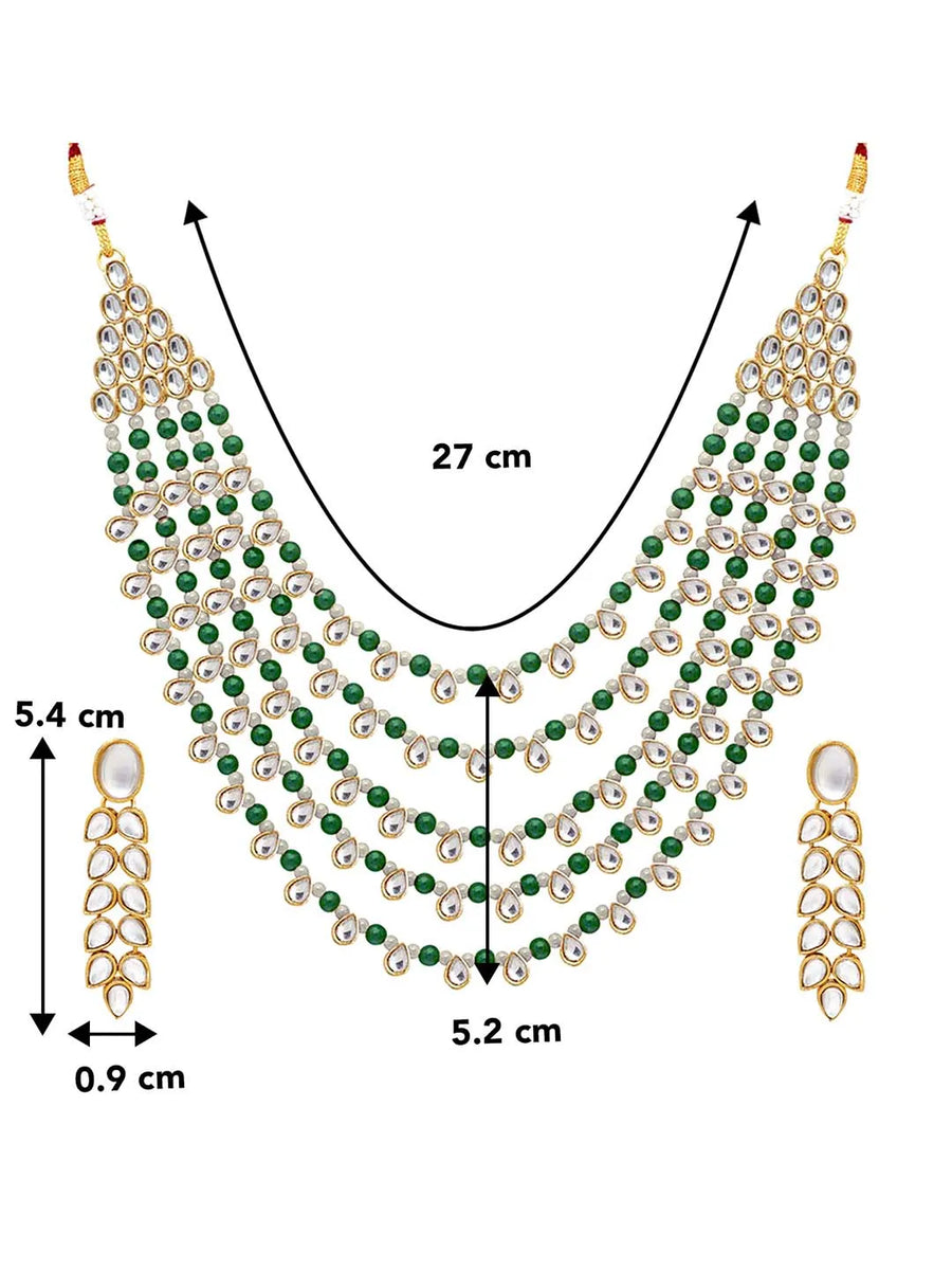 Kundan Faux Pearl Necklace Set – Royal Fashion Jewellery by Peora

