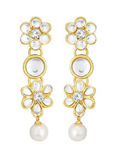 Floral Kundan Pearl Necklace & Tikka